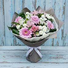 Букет цветов из:  Герберы, Альстромерии и Хризантемы #REPLACE_PRED# Верее