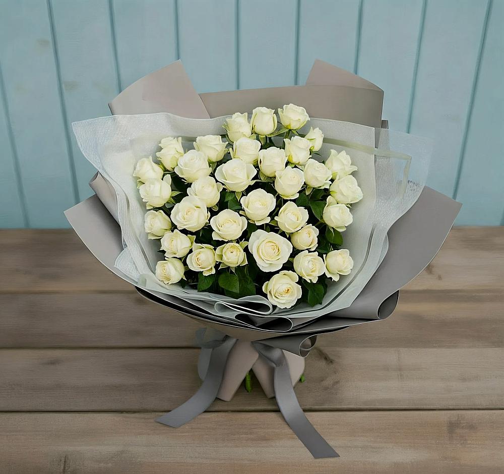 Букет Белоснежная нежность в Верее