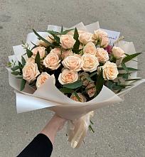 Букет Кремовые розы Латте в Верее