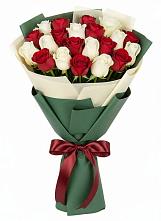 Букет Микс из красных и белых роз #REPLACE_PRED# Верее