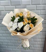 Букет цветов из:  Розы и Хризантемы в Верее