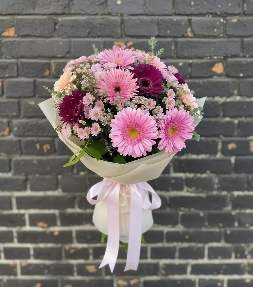 Букет цветов из: Герберы и Хризантемы в Верее