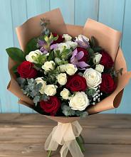 Букет цветов из:  Розы и Альстромерии в Верее