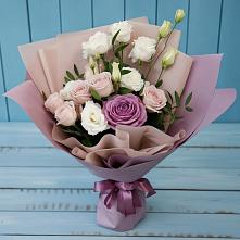 Букет цветов из:  Розы и Лизиантусы в Верее