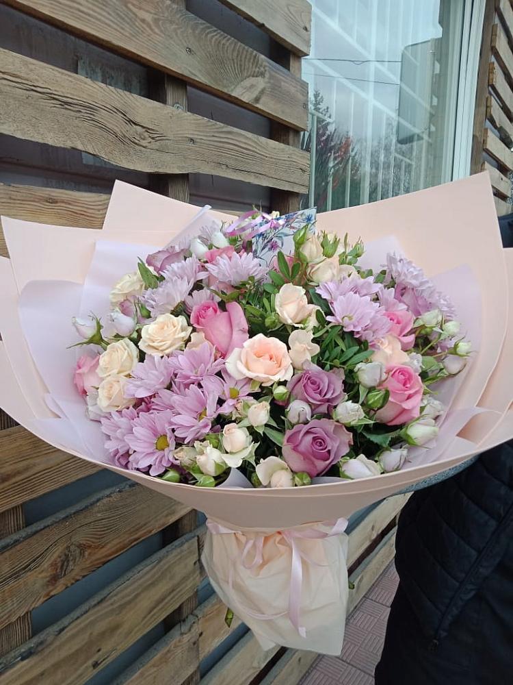 Букет цветов из: Розы и Хризантемы в Верее