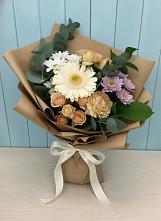 Букет цветов из:  Герберы и Хризантемы в Верее