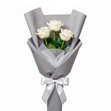 Букет 3 белые розы #REPLACE_PRED# Верее