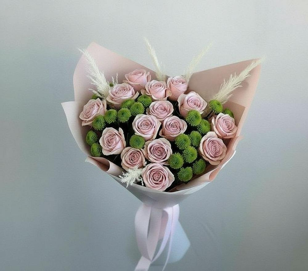 Букет цветов из: Розы и Хризантемы в Верее