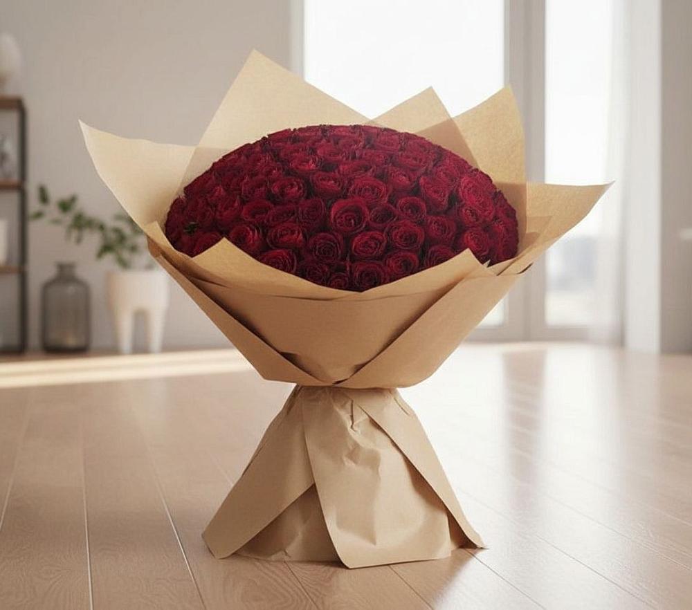 Букет 101 Красная роза в Верее