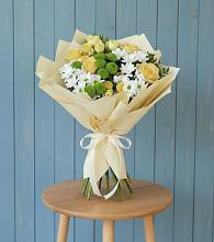 Букет цветов из:  Хризантемы и Розы #REPLACE_PRED# Верее