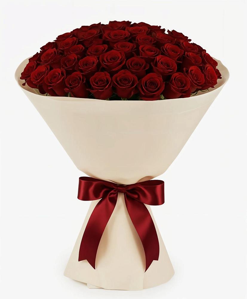 Букет 101 Бордовая роза Блэк Бакарра в Верее