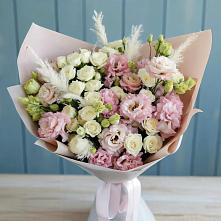 Букет цветов из:  Альстромерии и Розы #REPLACE_PRED# Верее